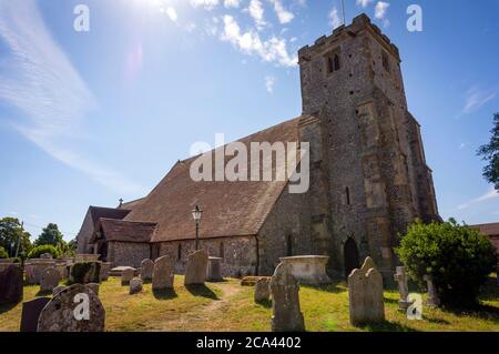 St. Mary Magdalene Parish Church in Lyminster bei Arundel, West Sussex, Großbritannien Stockfoto