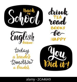 Vektor Kalligraphie Abbildung auf weißem Hintergrund. Stock Vektor