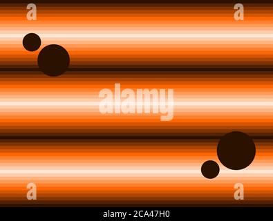 Hintergrundzeichnung mit orangen und braunen Linien. Stockfoto