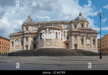 Rückansicht der päpstlichen Basilika santa maria Major in Rom Stockfoto