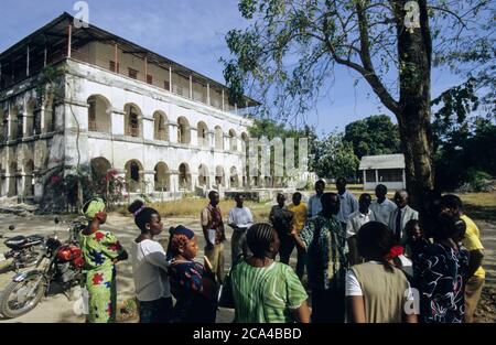 TANSANIA, Bagamoyo, altes Missionshaus aus deutscher Kolonialzeit / TANSANIA, Bagamoyo, altes Missionshaus aus der deutschen Kolonialzeit Deutsch-Ostafrika Stockfoto