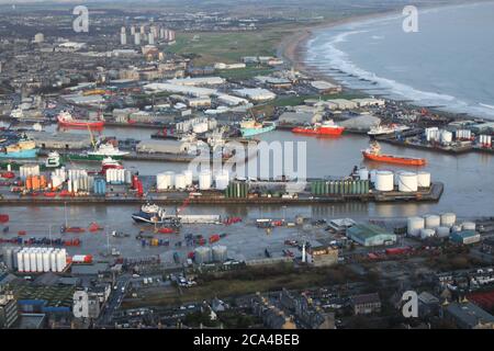 Aberdeen Harbour Stockfoto