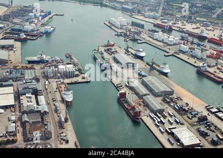 Aberdeen Harbour Stockfoto