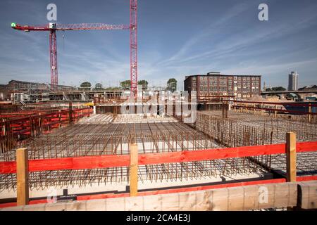 Baustelle des COLOGNEO Quartiers auf einem Teilgebiet der ehemaligen Gasmotorenfabrik Deutz der Kloeckner Humboldt Deutz AG im Bezirk Stockfoto