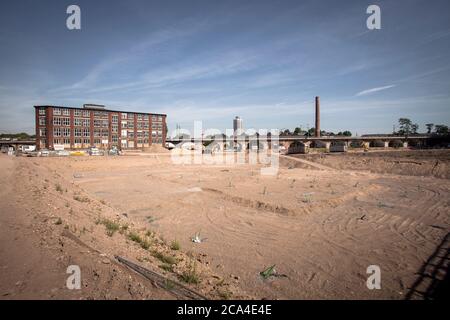 Baustelle des COLOGNEO Quartiers auf einem Teilgebiet der ehemaligen Gasmotorenfabrik Deutz der Kloeckner Humboldt Deutz AG im Bezirk Stockfoto