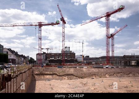 Baustelle des COLOGNEO Quartiers auf einem Teilgebiet der ehemaligen Gasmotorenfabrik Deutz der Kloeckner Humboldt Deutz AG im Bezirk Stockfoto