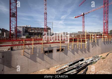 Baustelle des COLOGNEO Quartiers auf einem Teilgebiet der ehemaligen Gasmotorenfabrik Deutz der Kloeckner Humboldt Deutz AG im Bezirk Stockfoto