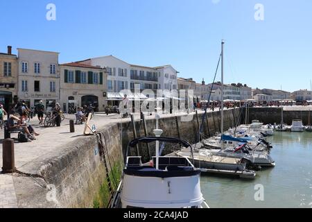 Der Hafen der Stadt Saint Martin-de-Re, Frankreich Stockfoto