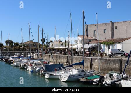 Der Hafen der Stadt Saint Martin-de-Re, Frankreich Stockfoto