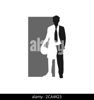 Silhouette von professionellen Basketballspieler Vektor Logo Design Illustrationen Stock Vektor