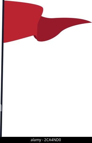 Success Flag Marker isoliert Symbol Vektor Illustration Design Stock Vektor