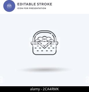Kaninchen-Symbolvektor, gefülltes flaches Zeichen, solides Piktogramm isoliert auf Weiß, Logo-Illustration. Kaninchen-Symbol für Präsentation. Stock Vektor
