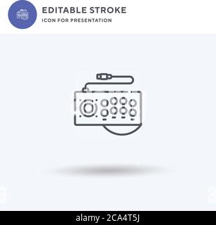 Arcade Icon Vektor, gefüllt flache Zeichen, solide Piktogramm isoliert auf weiß, Logo-Illustration. Arcade-Symbol für die Präsentation. Stock Vektor