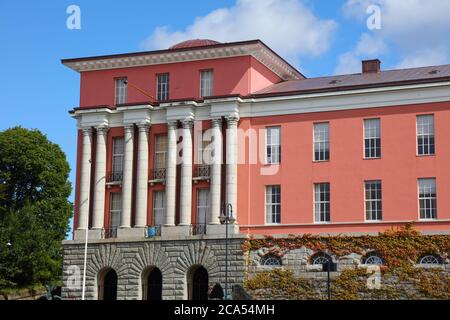 Rathaus Haugesund in Norwegen. Gebäude der lokalen Regierung. Stockfoto