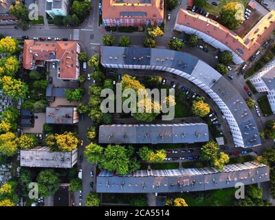 Bytom Stadt Luftbild. Oberschlesien in Polen. Stockfoto