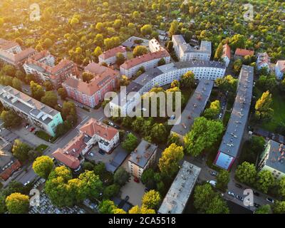 Bytom Stadt Luftbild. Oberschlesien in Polen. Stockfoto