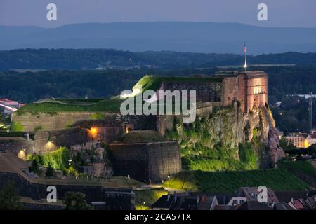 Frankreich, Territoire de Belfort, Belfort, Zitadelle, Burg, der Löwe vom Miotte-Turm Stockfoto