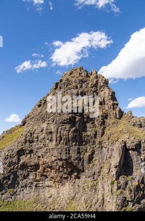 Panorama auf der Sentinel Peak Wanderung, Royal Natal National Park, KwaZulu-Natal, Südafrika Stockfoto