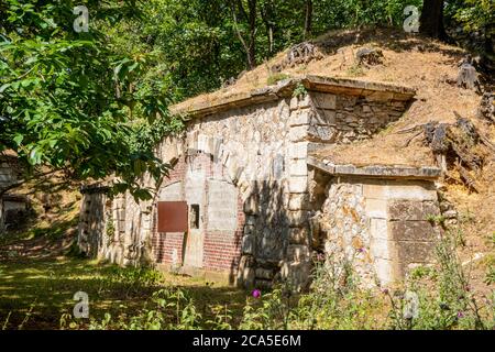 Frankreich, Val-d'Oise, Cormeilles-en-Parisis, die ehemalige Militärfestung 1871-1874, ausgewählt im Jahr 2020 für die Mission zur Erhaltung des in Gefahr geratenen Erbes, c Stockfoto