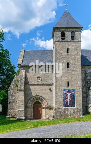 Frankreich, Creuse, Limousin, Parc Naturel Regional de Millevaches (Millevaches Regional Natural Park), Gentioux Pigerolles Stockfoto