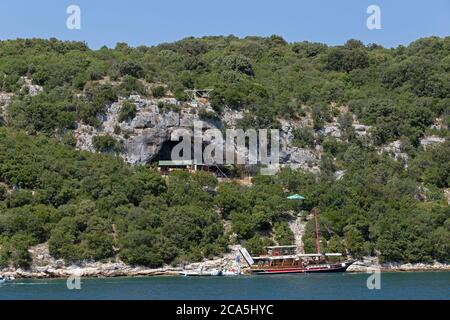 Romualds Höhle, Lim Kanal, Istrien, Kroatien Stockfoto