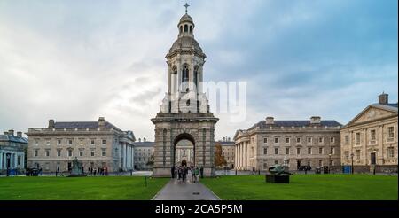 Campanile, Trinity College, Dublin, Irland Stockfoto