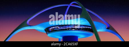 Themengebäude, LAX Los Angeles International Airport, Kalifornien, USA Stockfoto