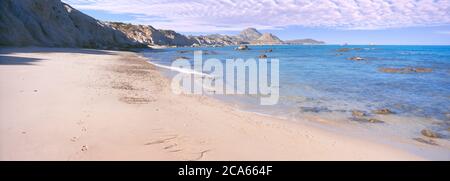 Sandstrand zwischen Cabo Pulmo und Playa Los Arbolitos, Cabo Pulmo Nationalpark, Baja California Sur, Mexiko Stockfoto