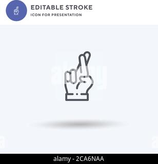 Promise Icon Vektor, gefüllt flaches Zeichen, solides Piktogramm isoliert auf weiß, Logo-Illustration. Symbol für die Präsentation. Stock Vektor