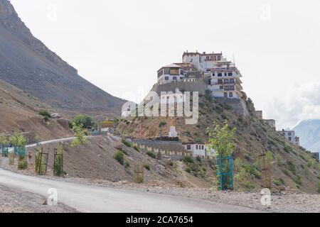 Himachal Pradesh, Indien - Schlüsselkloster in Spiti, Himachal Pradesh, Indien. Stockfoto