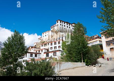 Himachal Pradesh, Indien - Schlüsselkloster in Spiti, Himachal Pradesh, Indien. Stockfoto