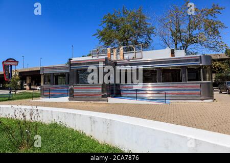 Baltimore, MD, USA - 26. Juli 2011: Das Hollywood Diner wurde in mehreren Filmen gezeigt, wie "Diner", "Liberty Heights" und "Leepless in Seattle". Stockfoto