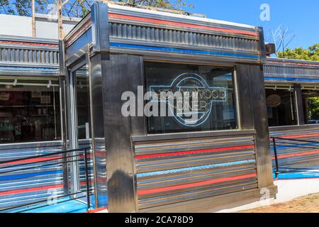 Baltimore, MD, USA - 26. Juli 2011: Das Hollywood Diner wurde in mehreren Filmen gezeigt, wie "Diner", "Liberty Heights" und "Leepless in Seattle". Stockfoto