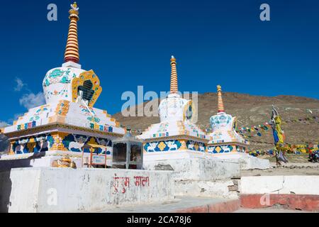 Himachal Pradesh, Indien - Kunzum Pass (Kunzum La) in Lahaul und Spiti, Himachal Pradesh, Indien. Der Kunzum Pass liegt auf einer Höhe o Stockfoto