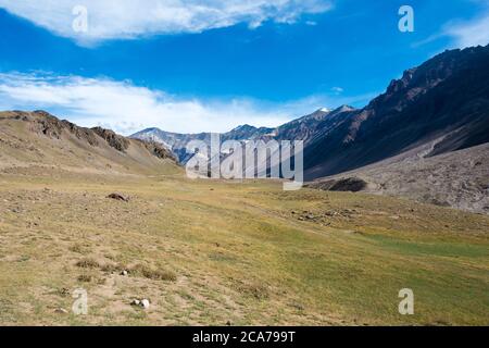 Himachal Pradesh, Indien - Chandra Taal (Mondsee) Trekking Kurs in Lahaul und Spiti, Himachal Pradesh, Indien. Stockfoto