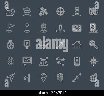 Navigationssymbol Vektor Stock Vektor