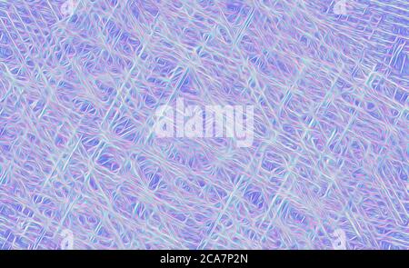 Hier ist ein Hintergrund eines engen Webs von Texturen in einem blassen Blau und Silber. Stockfoto