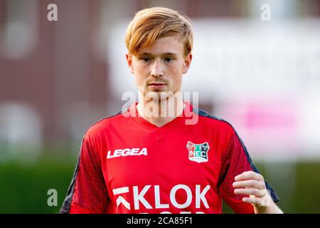 Groesbeek, Niederlande. August 2020. GROESBEEK 04-08-2020, Fußball, Sportpark Zuid, freundlich, Saison 2020-2021, NEC-Spieler Thomas Beekman vor dem Spiel De Treffers - NEC 0-2 Credit: Pro Shots/Alamy Live News Stockfoto