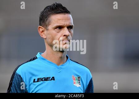 Groesbeek, Niederlande. August 2020. GROESBEEK 04-08-2020, Fußball, Sportpark Zuid, freundlich, Saison 2020-2021, NEC-Trainer Rogier Meijer während des Spiels De Treffers - NEC 0-2 Credit: Pro Shots/Alamy Live News Stockfoto