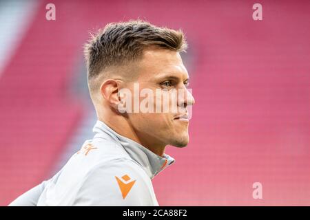 Kopenhagen, Dänemark. August 2020. Martin Skrtel von Istanbul Basaksehir Manager gesehen während eines offenen Trainings vor dem Europa League Spiel zwischen FC Kopenhagen und Istanbul Basaksehir in Telia Parken in Kopenhagen. (Foto Kredit: Gonzales Foto/Alamy Live News Stockfoto