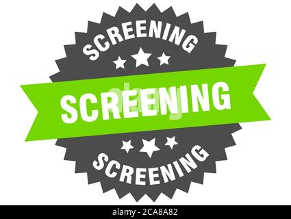 Abschirmung rund isoliertes Band Etikett. Abschirmung Zeichen Stock Vektor