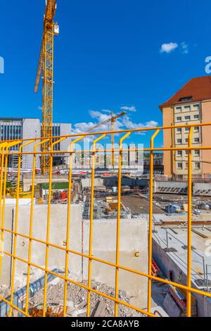 Bauarbeiten Stuttgart 21, Kurt-Georg-Kiesinger-Platz, Innenstadt Stuttgart, Bundesland Baden-Württemberg, Süddeutschland, Europa Stockfoto