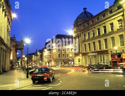 Theatre Royal and Grainger Street, Newcastle upon Tyne, England Stockfoto