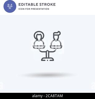 Fair Icon Vektor, gefüllt flache Zeichen, solide Piktogramm isoliert auf weiß, Logo-Illustration. Messe-Ikone für Präsentation. Stock Vektor