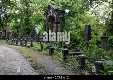 Friedhof Weißensee, Weissensee Friedhof - größter jüdischer Friedhof in Europa Stockfoto