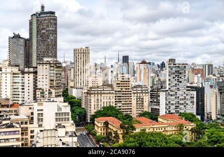 Downtown San Paolo Skyline in Brasilien Stockfoto