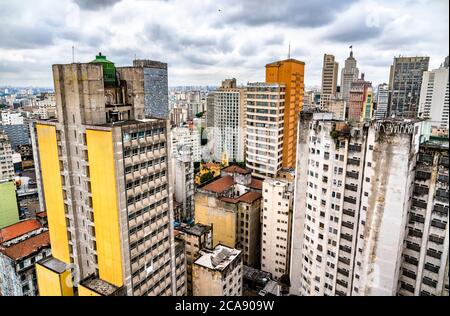 Downtown San Paolo Skyline in Brasilien Stockfoto
