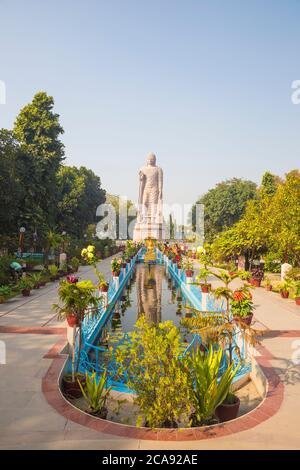 Thai Tempel und Kloster, Sarnath, Uttar Pradesh, Indien, Asien Stockfoto