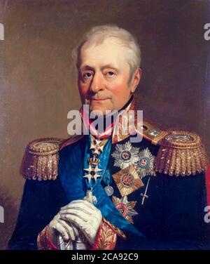 Levin August, Graf von Bennigsen (1745-1826), General der russischen Kavallerie, Porträtmalerei von George Dawe, 1820 Stockfoto