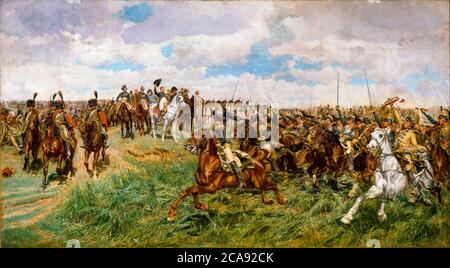 1807, Friedland (Schlacht von Friedland, 14. Juni 1807), Gemälde von Jean-Louis-Ernest Meissonier, um 1861-1875 Stockfoto